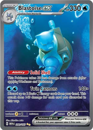 Blastoise ex Pokemon 151